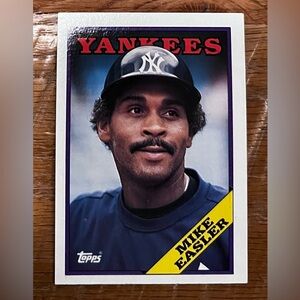 Mike Easler 1988 Topps #741 New York Yankees Baseball *101